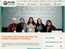 Tablet Screenshot of fairtradecampaigns.org
